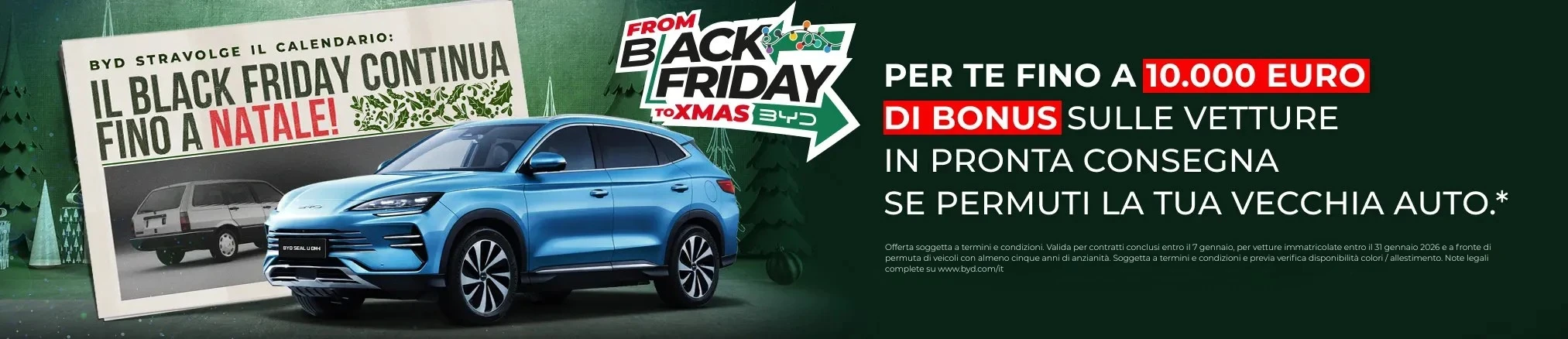 Offerte di Natale su gamma elettrica e ibrida plug-in AG亚娱: Fino a 10.000€ di bonus